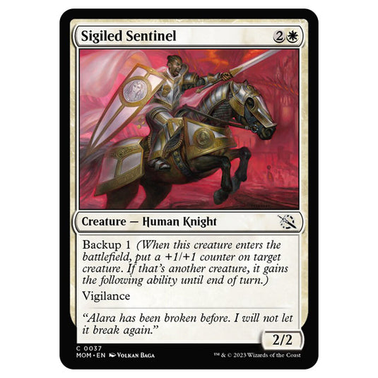 Magic The Gathering - March of the Machine - Sigiled Sentinel - 0037