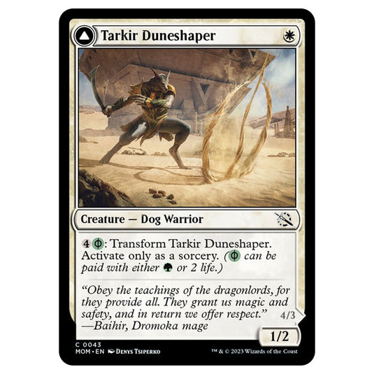Magic The Gathering - March of the Machine - Tarkir Duneshaper / Burnished Dunestomper - 0043