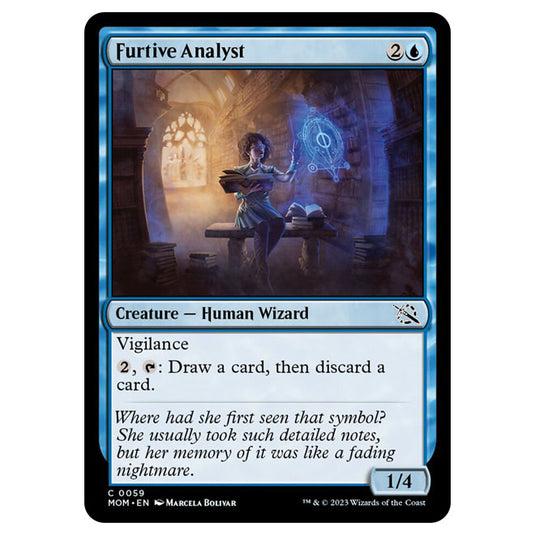Magic The Gathering - March of the Machine - Furtive Analyst - 0059