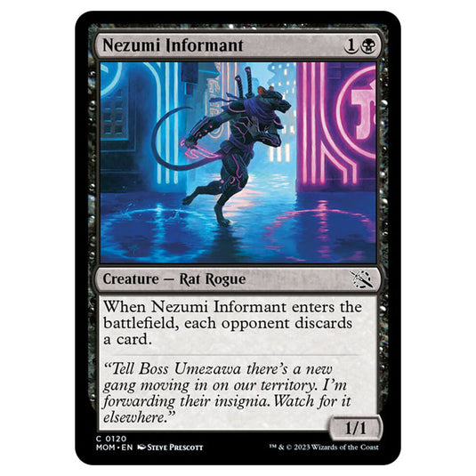 Magic The Gathering - March of the Machine - Nezumi Informant - 0120