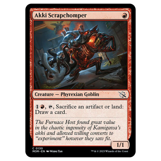 Magic The Gathering - March of the Machine - Akki Scrapchomper - 0130