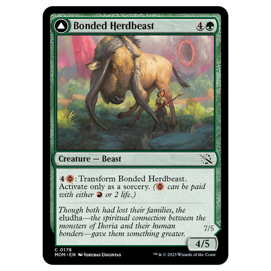 Magic The Gathering - March of the Machine - Bonded Herdbeast / Plated Kilnbeast - 0178