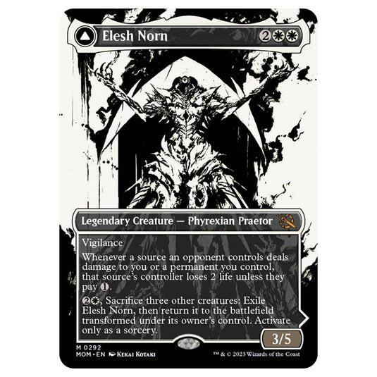 Magic The Gathering - March of the Machine - Elesh Norn / The Argent Etchings (Showcase Card) - 0292