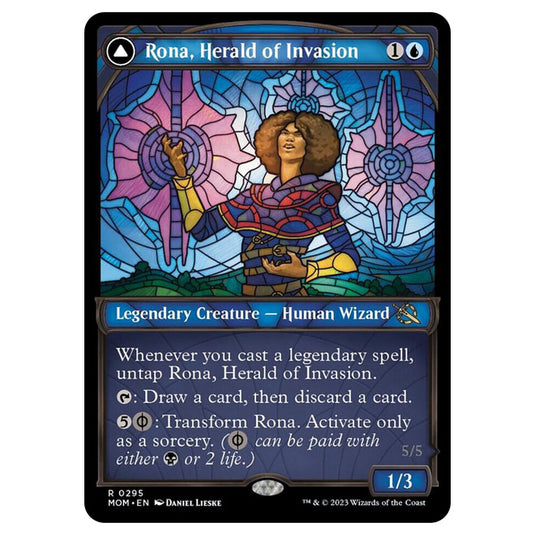 Magic The Gathering - March of the Machine - Rona, Herald of Invasion / Rona, Tolarian Obliterator (Showcase Card) - 0295