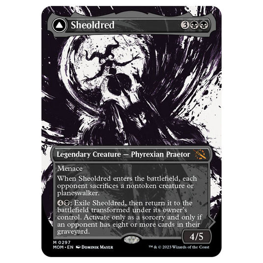 Magic The Gathering - March of the Machine - Sheoldred / The True Scriptures (Showcase Card) - 0297