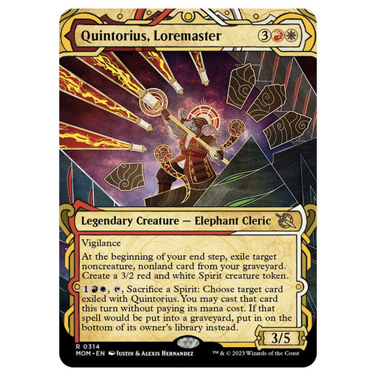 Magic The Gathering - March of the Machine - Quintorius, Loremaster (Showcase Card) - 0314