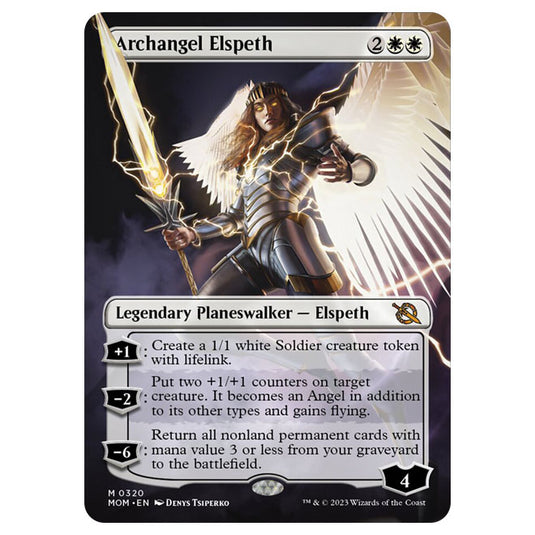 Magic The Gathering - March of the Machine - Archangel Elspeth (Borderless Planeswalker) - 0320