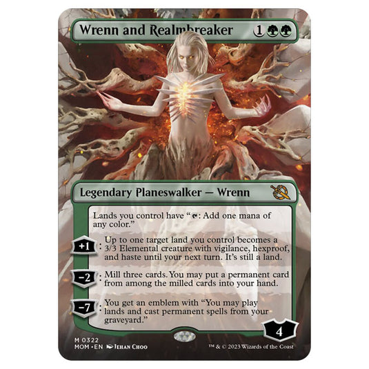 Magic The Gathering - March of the Machine - Wrenn and Realmbreaker (Borderless Planeswalker) - 0322