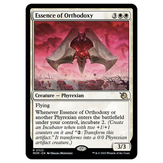 Magic The Gathering - March of the Machine - Essence of Orthodoxy (Jumpstart Card) - 0323
