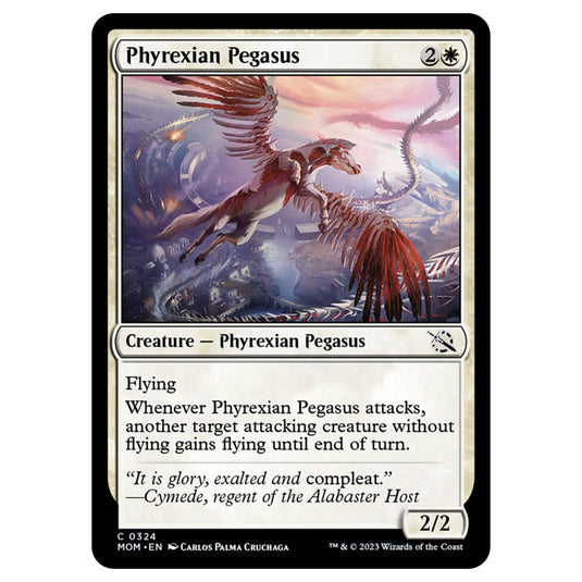 Magic The Gathering - March of the Machine - Phyrexian Pegasus (Jumpstart Card) - 0324