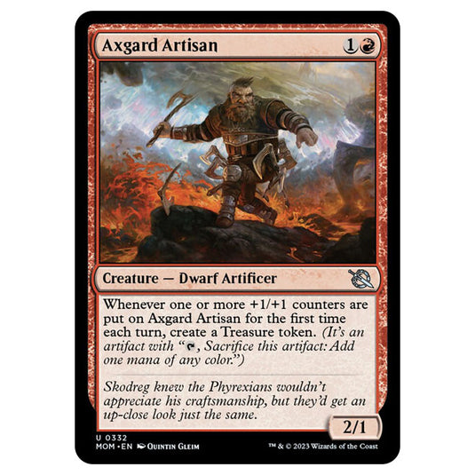 Magic The Gathering - March of the Machine - Axgard Artisan (Jumpstart Card) - 0332