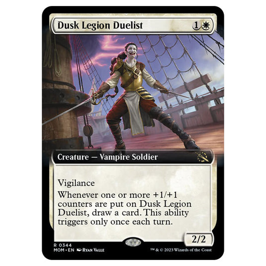 Magic The Gathering - March of the Machine - Dusk Legion Duelist (Extended Art Card) - 0344