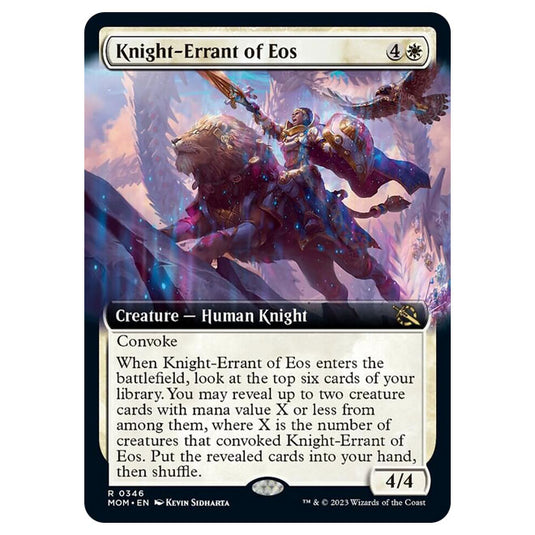 Magic The Gathering - March of the Machine - Knight-Errant of Eos (Extended Art Card) - 0346