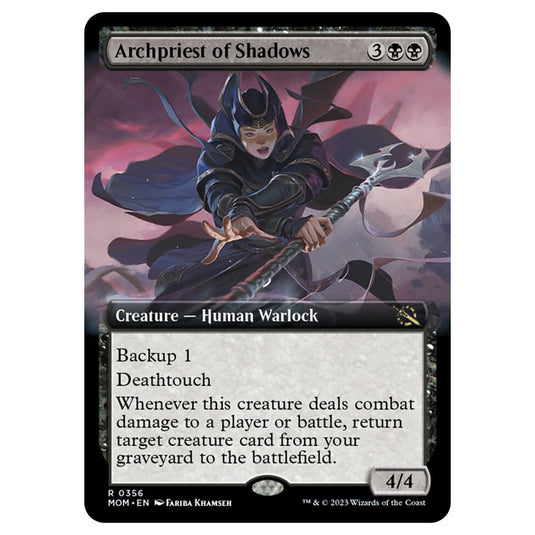 Magic The Gathering - March of the Machine - Archpriest of Shadows (Extended Art Card) - 0356