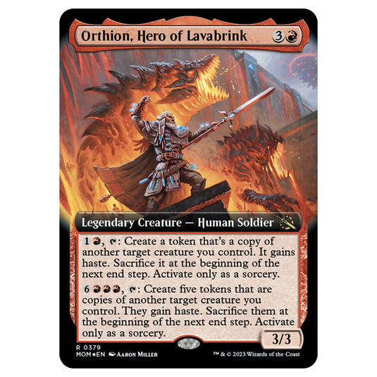 Magic The Gathering - March of the Machine - Orthion, Hero of Lavabrink (Promo) - 0379