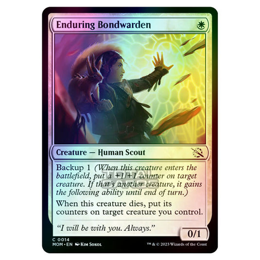 Magic The Gathering - March of the Machine - Enduring Bondwarden - 0014 (Foil)