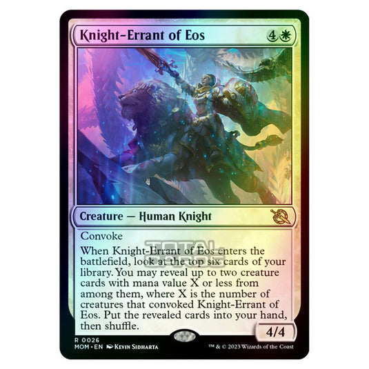 Magic The Gathering - March of the Machine - Knight-Errant of Eos - 0026 (Foil)