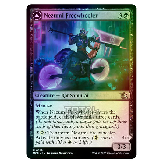 Magic The Gathering - March of the Machine - Nezumi Freewheeler / Hideous Fleshwheeler - 0119 (Foil)