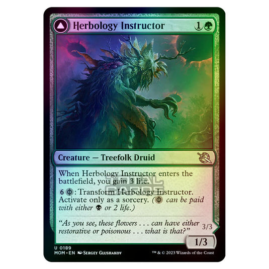 Magic The Gathering - March of the Machine - Herbology Instructor / Malady Invoker - 0189 (Foil)