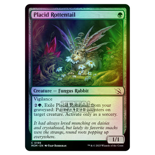 Magic The Gathering - March of the Machine - Placid Rottentail - 0199 (Foil)