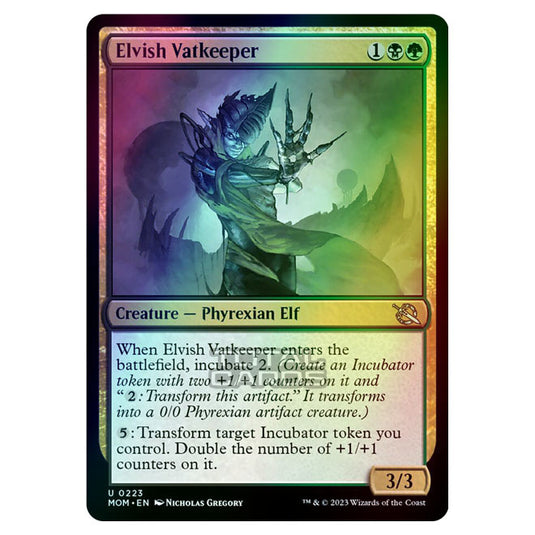 Magic The Gathering - March of the Machine - Elvish Vatkeeper - 0223 (Foil)