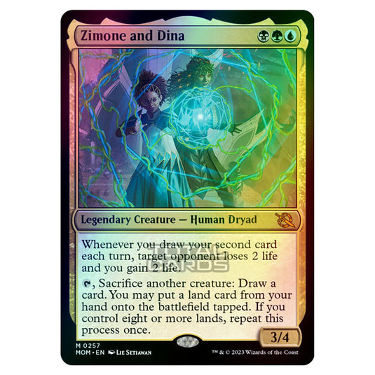 Magic The Gathering - March of the Machine - Zimone and Dina - 0257 (Foil)