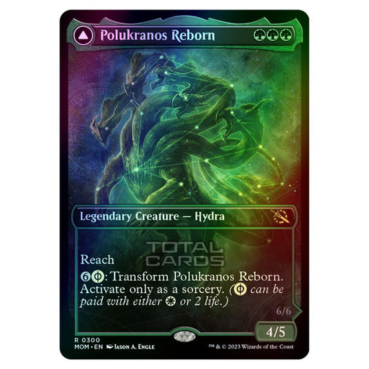 Magic The Gathering - March of the Machine - Polukranos Reborn / Polukranos, Engine of Ruin (Showcase Card) - 0300 (Foil)