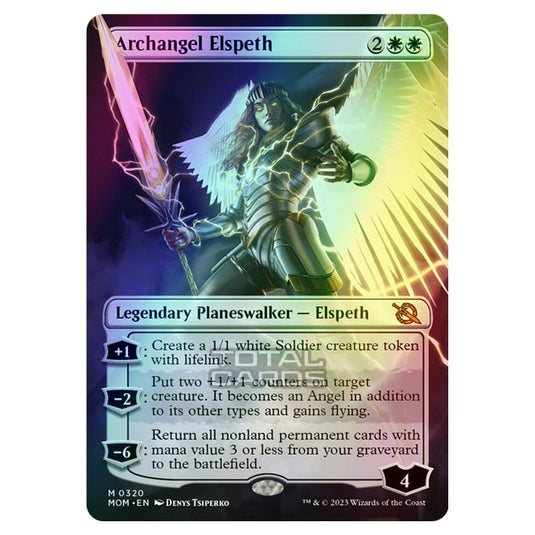 Magic The Gathering - March of the Machine - Archangel Elspeth (Borderless Planeswalker) - 0320 (Foil)