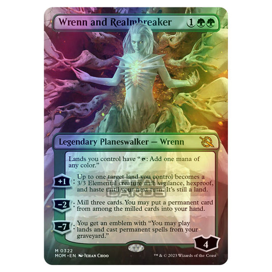 Magic The Gathering - March of the Machine - Wrenn and Realmbreaker (Borderless Planeswalker) - 0322 (Foil)