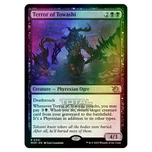 Magic The Gathering - March of the Machine - Terror of Towashi (Jumpstart Card) - 0331 (Foil)