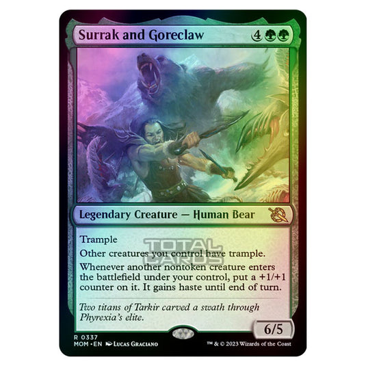 Magic The Gathering - March of the Machine - Surrak and Goreclaw (Jumpstart Card) - 0337 (Foil)