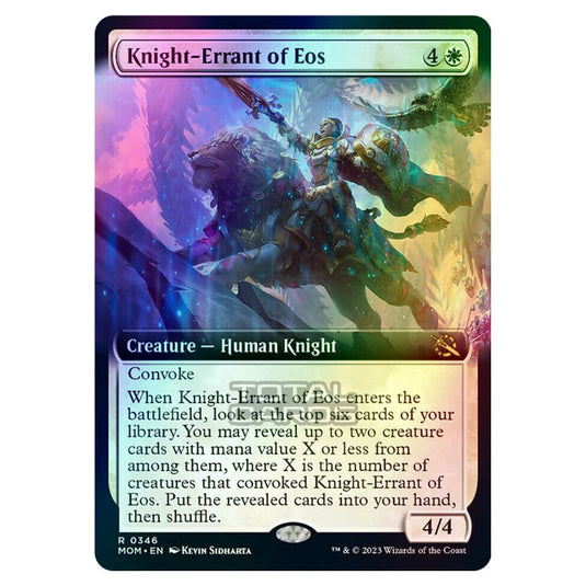 Magic The Gathering - March of the Machine - Knight-Errant of Eos (Extended Art Card) - 0346 (Foil)