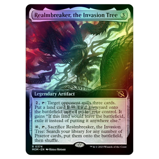 Magic The Gathering - March of the Machine - Realmbreaker, the Invasion Tree (Extended Art Card) - 0374 (Foil)