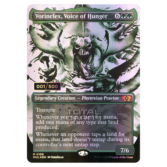 Magic The Gathering - Multiverse Legends - Vorinclex, Voice of Hunger (Double Rainbow Foil Serialized) - 0159a
