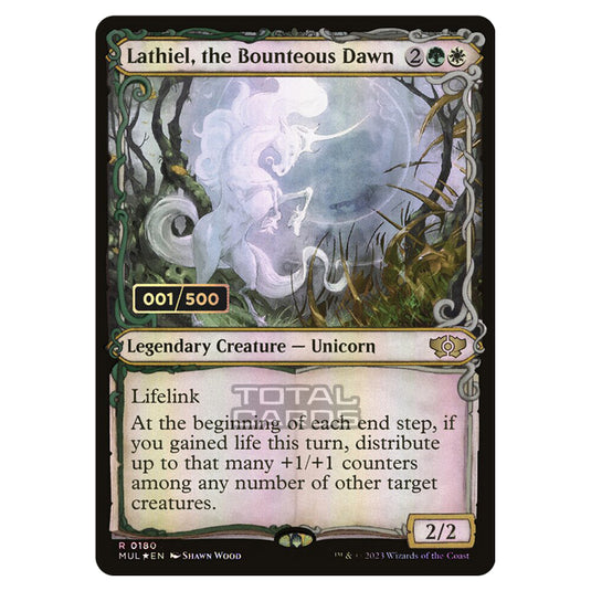 Magic The Gathering - Multiverse Legends - Lathiel, the Bounteous Dawn (Double Rainbow Foil Serialized) - 0180a