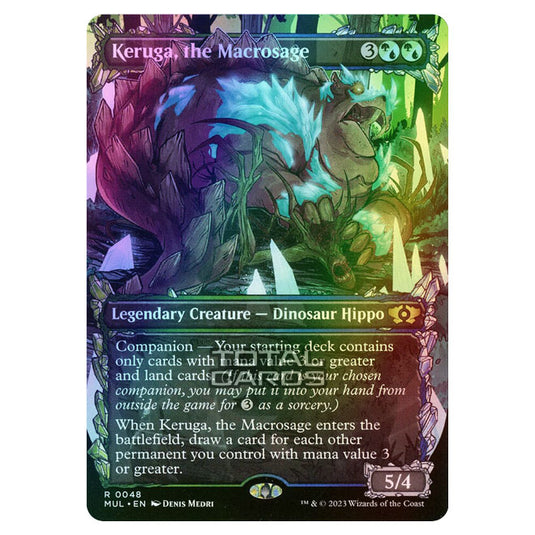 Magic The Gathering - Multiverse Legends - Keruga, the Macrosage (Showcase Card) - 0048 (Foil)