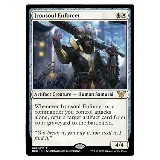 Magic The Gathering - Kamigawa - Neon Dynasty - Commander - Ironsoul Enforcer - 7/180