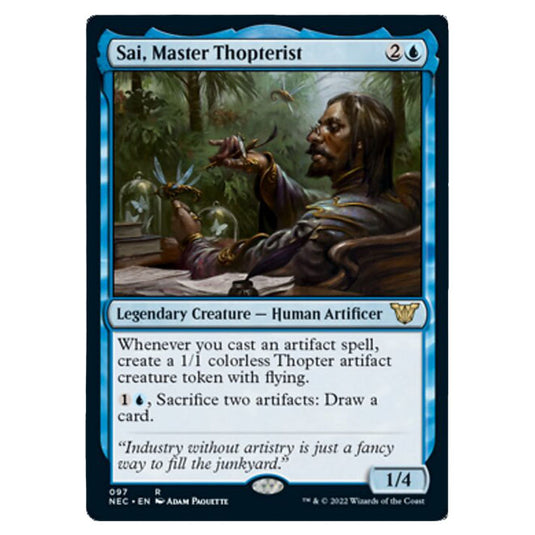 Magic The Gathering - Kamigawa - Neon Dynasty - Commander - Sai, Master Thopterist - 97/180