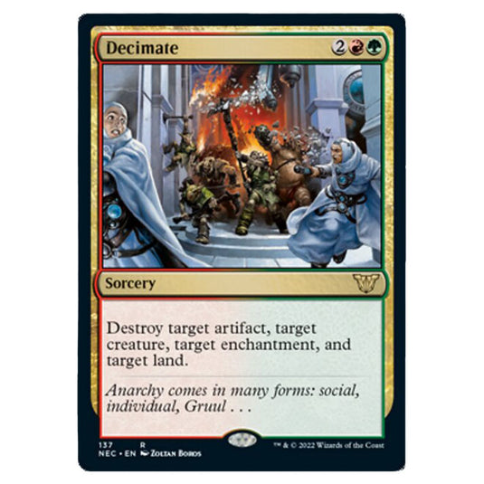 Magic The Gathering - Kamigawa - Neon Dynasty - Commander - Decimate - 137/180