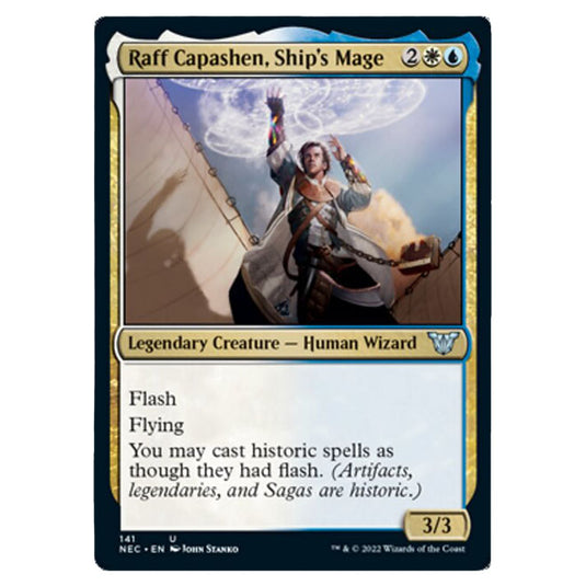 Magic The Gathering - Kamigawa - Neon Dynasty - Commander - Raff Capashen, Ship's Mage - 141/180