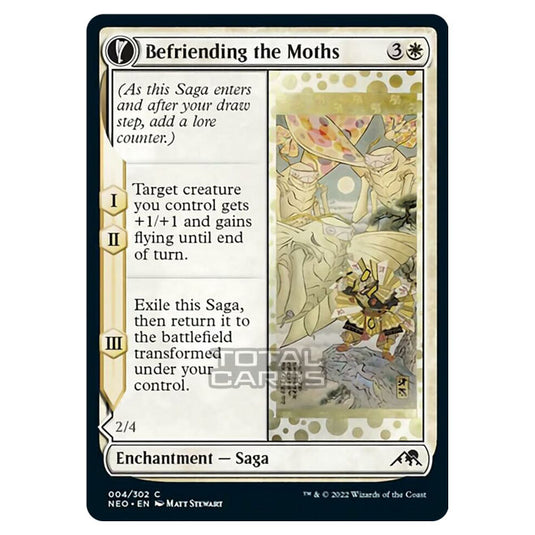 Magic The Gathering - Kamigawa - Neon Dynasty - Befriending the Moths // Imperial Moth - 4/302