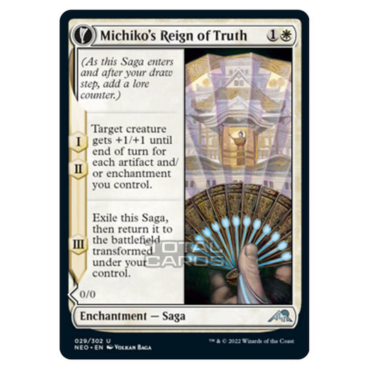 Magic The Gathering - Kamigawa - Neon Dynasty - Michiko's Reign of Truth // Portrait of Michiko - 29/302