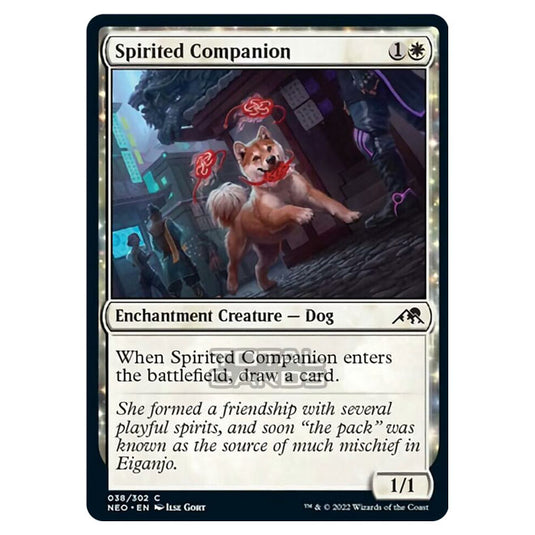 Magic The Gathering - Kamigawa - Neon Dynasty - Spirited Companion - 38/302
