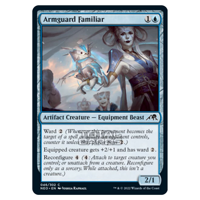 Magic The Gathering - Kamigawa - Neon Dynasty - Armguard Familiar - 46 Magic The Gathering - Kamigawa - Neon Dynasty - Armguard Familiar - 46