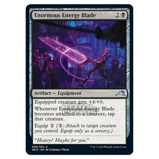 Magic The Gathering - Kamigawa - Neon Dynasty - Enormous Energy Blade - 96/302