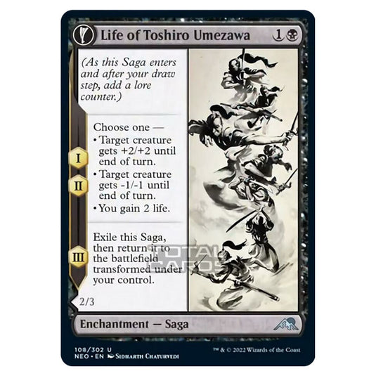 Magic The Gathering - Kamigawa - Neon Dynasty - Life of Toshiro Umezawa // Memory of Toshiro - 108/302