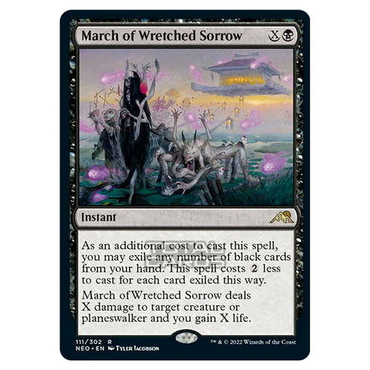 Magic The Gathering - Kamigawa - Neon Dynasty - March of Wretched Sorrow - 111/302
