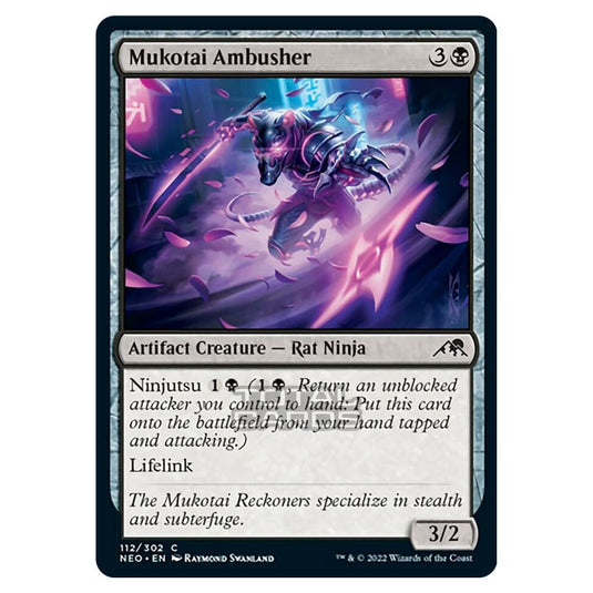 Magic The Gathering - Kamigawa - Neon Dynasty - Mukotai Ambusher - 112/302