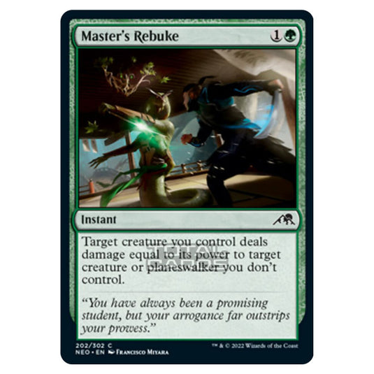 Magic The Gathering - Kamigawa - Neon Dynasty - Master's Rebuke - 202/302