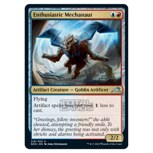 Magic The Gathering - Kamigawa - Neon Dynasty - Enthusiastic Mechanaut - 218/302